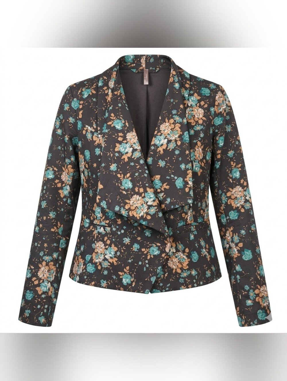 Vintage Y2K Charlotte Russe Womens Floral Blazer Jacket Medium Spring Casual